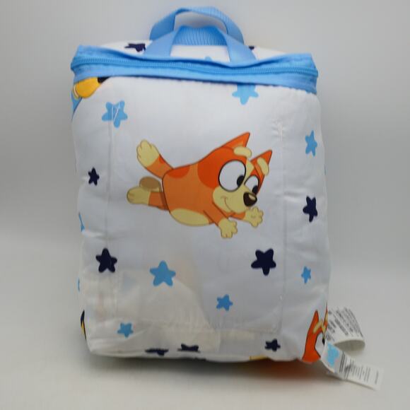 NEW Franco Bluey Sleepytime Sisters Toddler Bed 4 Piece Bedding Comforter Set - Picture 4 of 6